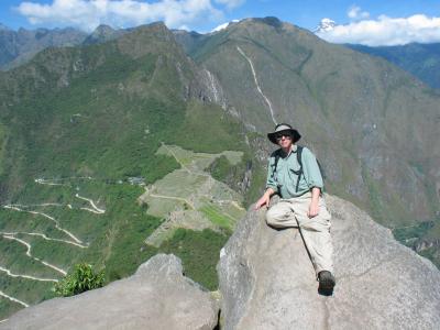 Bob atop Huayna Picchu