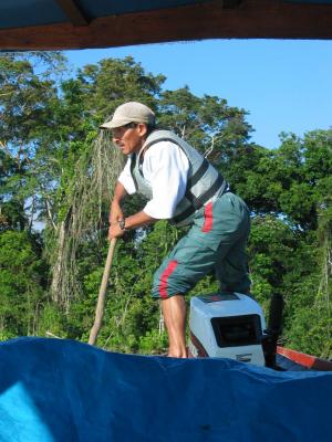 The boat captain's helper