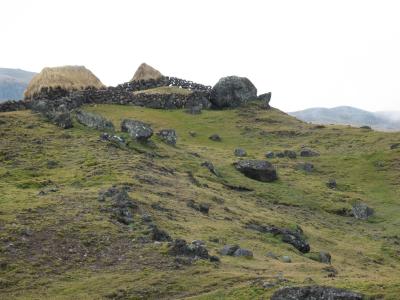 Isolated houses near our lunch spot