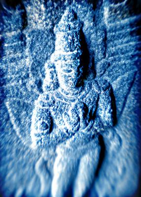 blue buddha