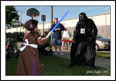 Young jedi Cameron senses her opportunity to strike...