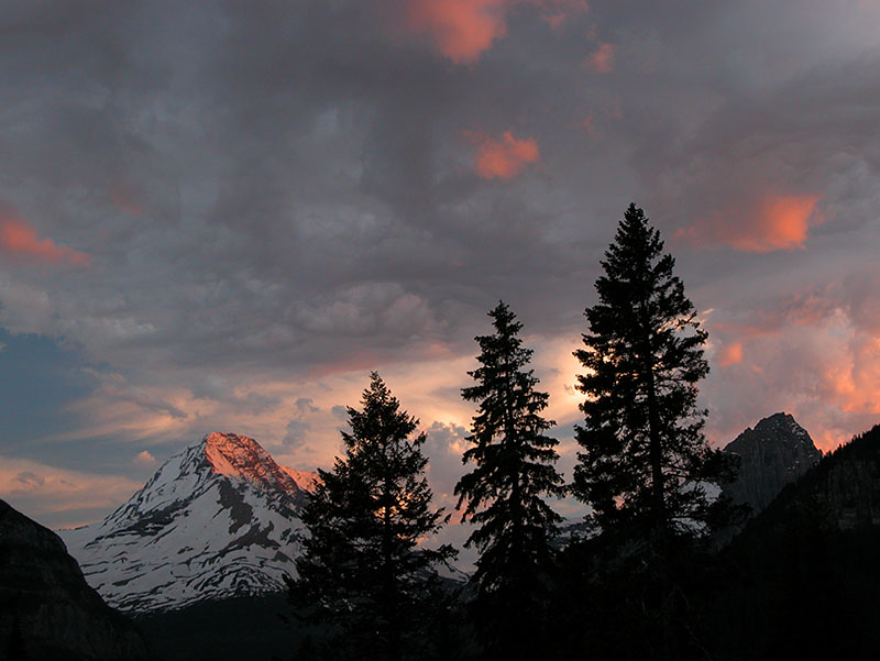 Sunset on Logan Pass