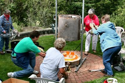 It's open, the rush is on  to get them out of the Kiln.