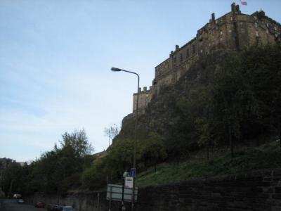Edinburgh Castle from the street level