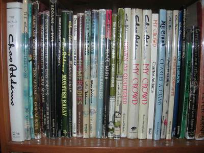 Here's what the following books look like on the shelf...