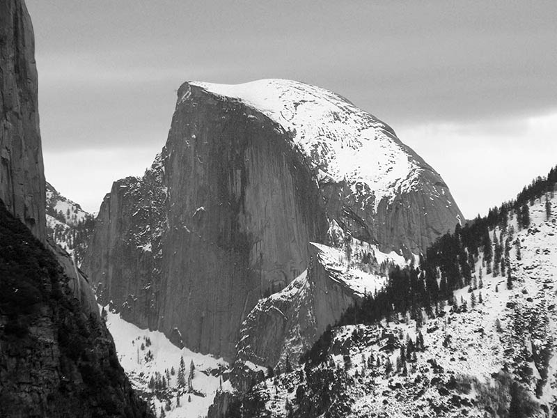 A cold Half-Dome