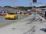 Pace car pit procession