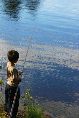 August 2: Fishing with a long rod