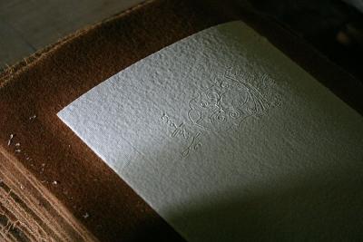 Paper with water stamp
