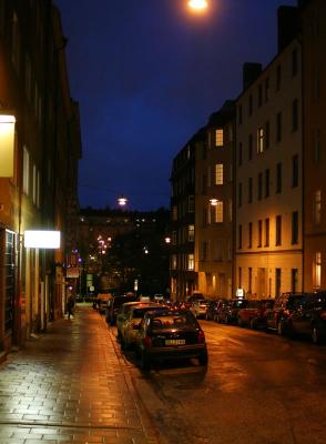 October 26: Kronobergsgatan a rainy evening