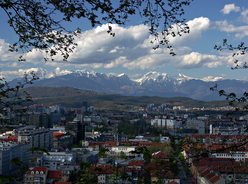 Looking north from Ljubljana