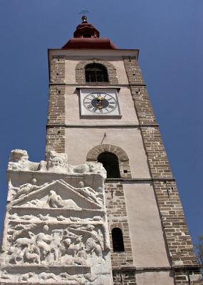 Ptuj - Roman tablet and St George Tower
