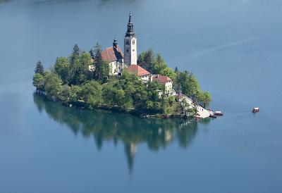 Bled Island, from Osojnica hill