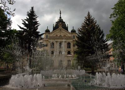 Koice - State Theatre and musical fountain