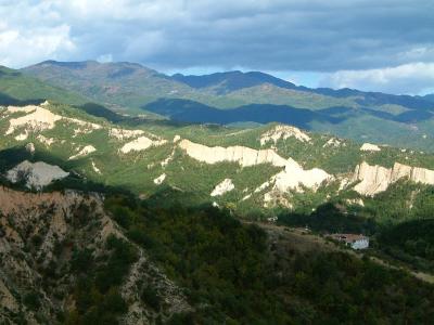 Rozhen Monastery and the Pirin range