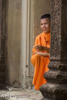 monk at Angkor