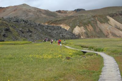 Path Leads to Natural Hot Water Pool