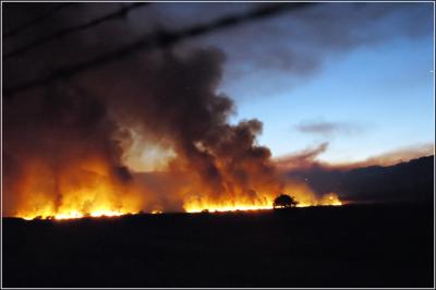 the Chatsworth Reservoir is burning...