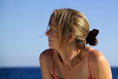 Emma on The First Day in Crete by Jono Slack