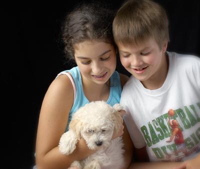 Everyone loves a puppy by John Hill
