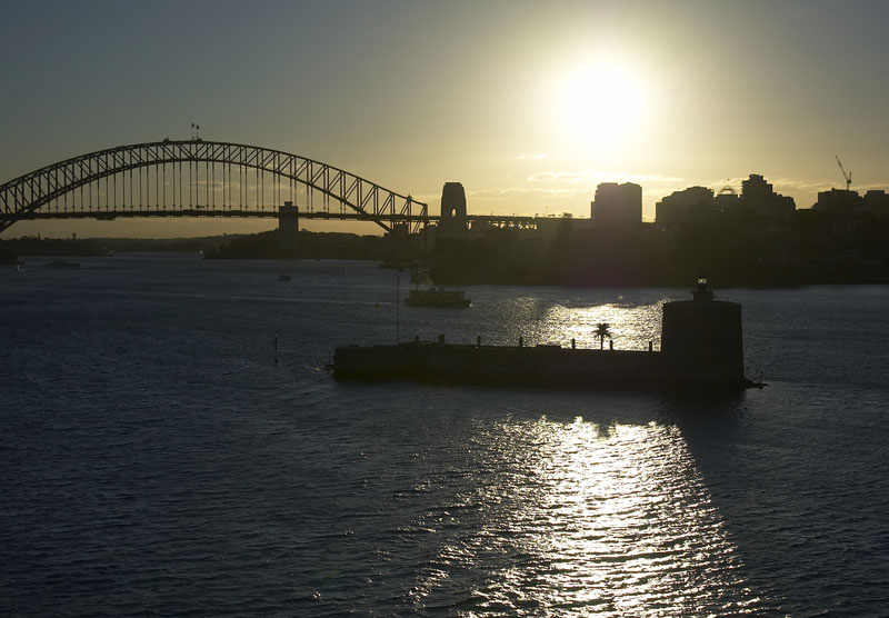 Fort Denison silhouette, Sydney Harbour