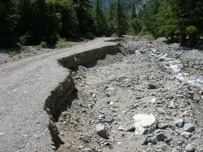 Flood Damage - Big Rock Creek Road