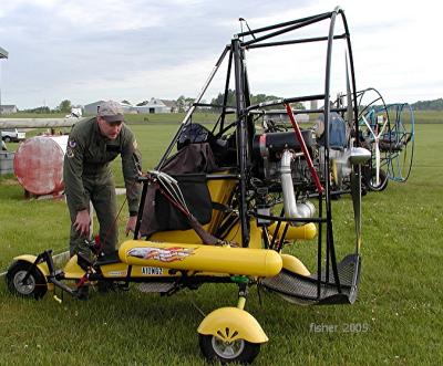Flying with a parachute