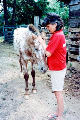 Liz Jones Kettleman and her horse