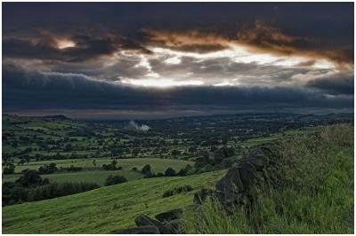 Sunset from near The Roaches, Staffordshire