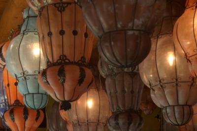 Lamps Through Screen