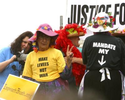 Listen to the Raging Grannies MP3 (link is below this photo)
