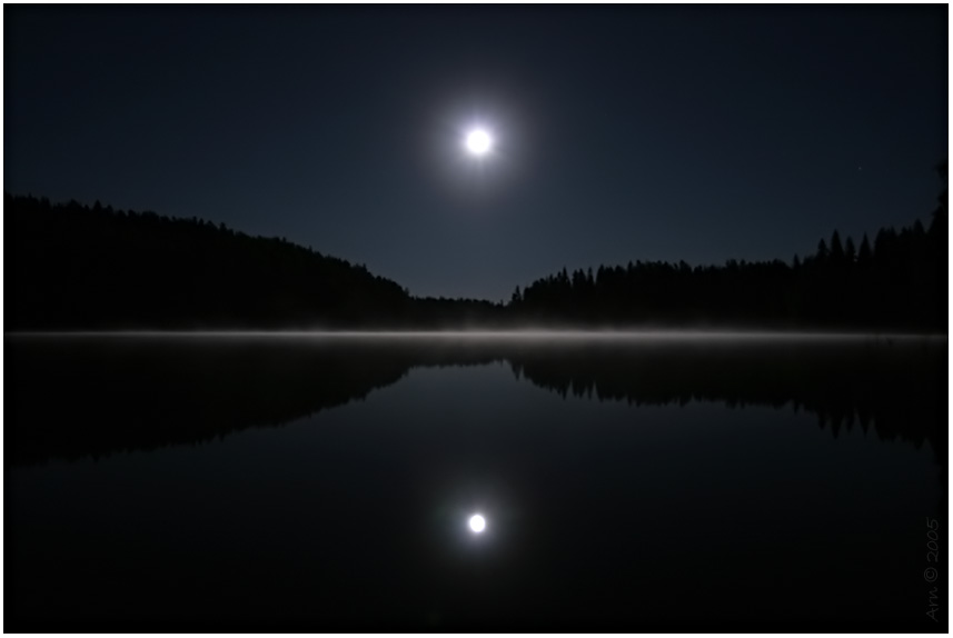 moonlight on the lake surface / crop #2