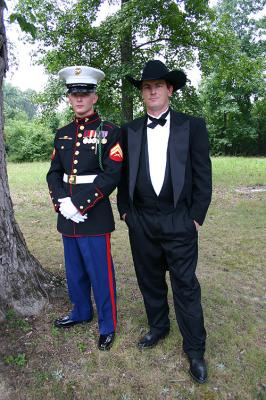 a marine and a cowboy  08-06-05