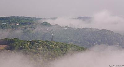 fog in the valleys