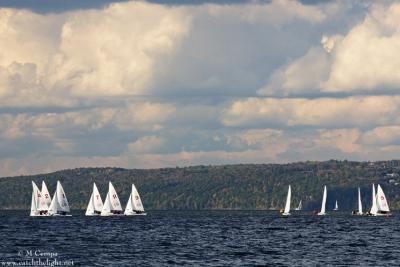 big red sailing