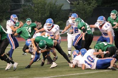 Evan Trippico carrying the ball