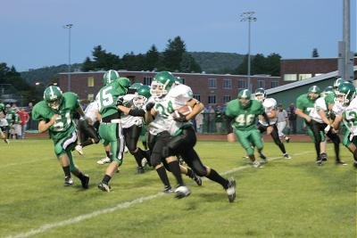 Jimmy Kvassay carrying the ball.......