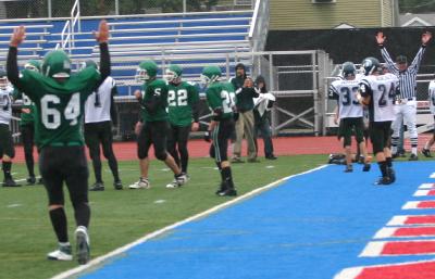 Luke Daly scores a touchdown from the eight yard line late in the 4th quarter