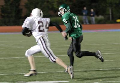 Nick Rotella pursuing the ball carrier