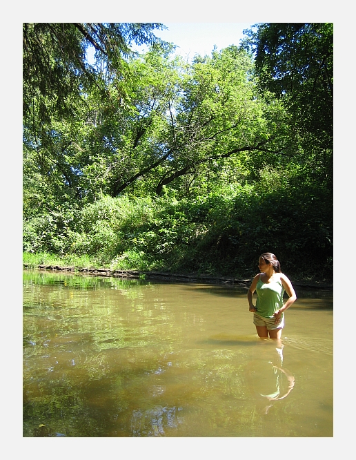 wading
