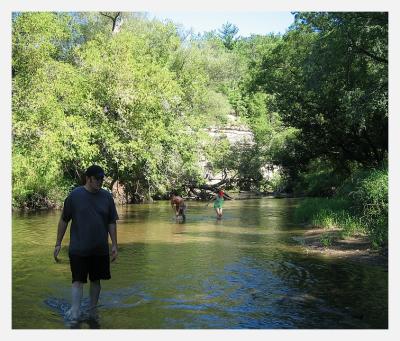 three in a river