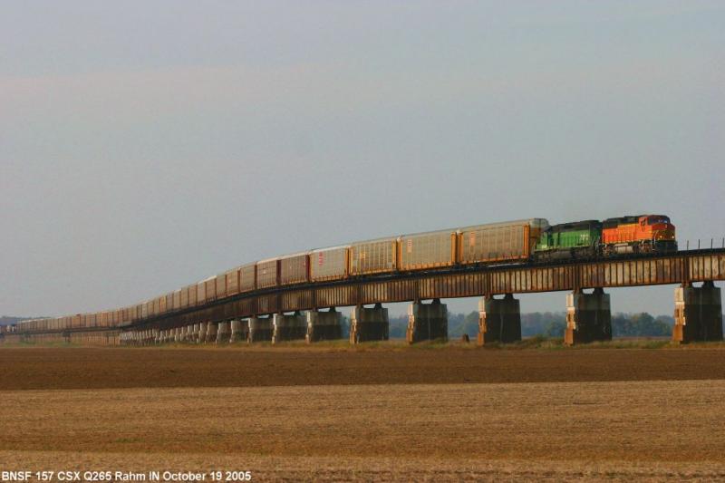 BNSF 157 CSX Q265 Rahm IN