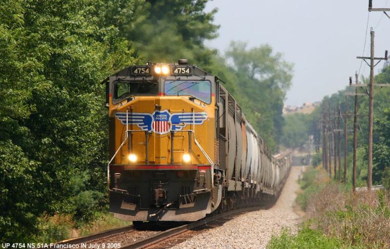 UP 4754 NS 51A Francisco IN