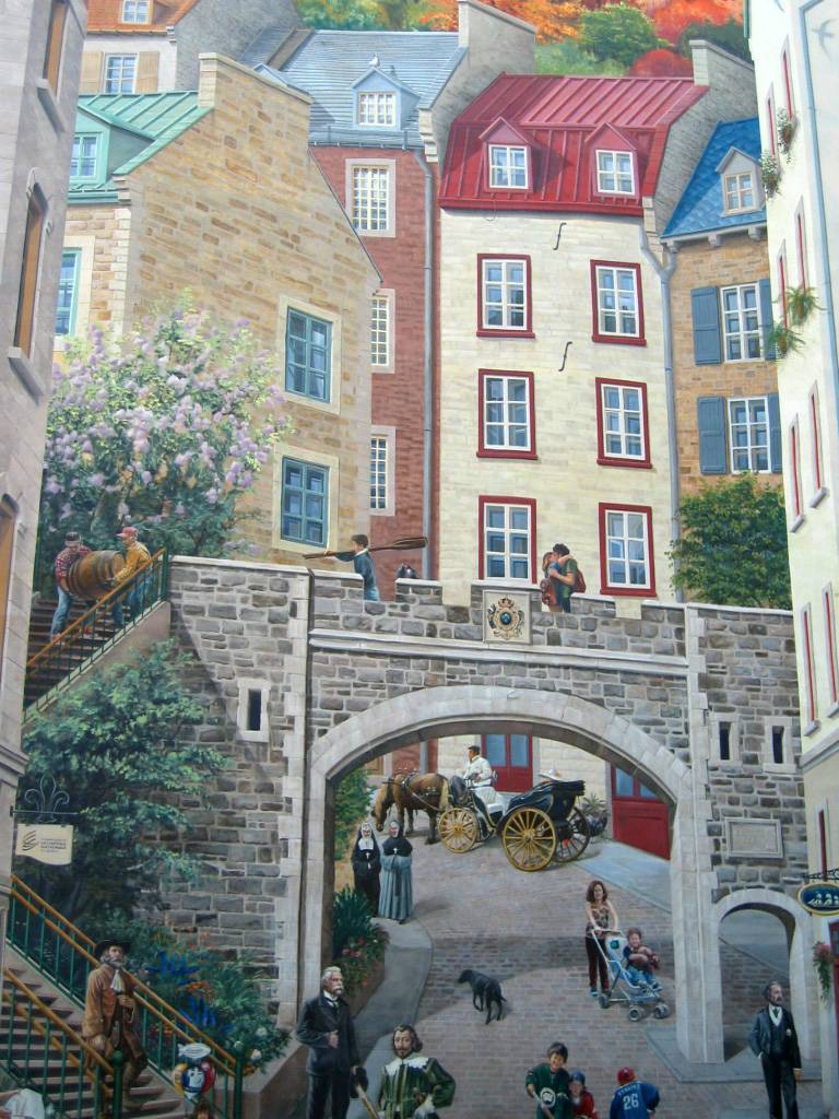 Quebec Citys Mural (Trompe-Loeil)