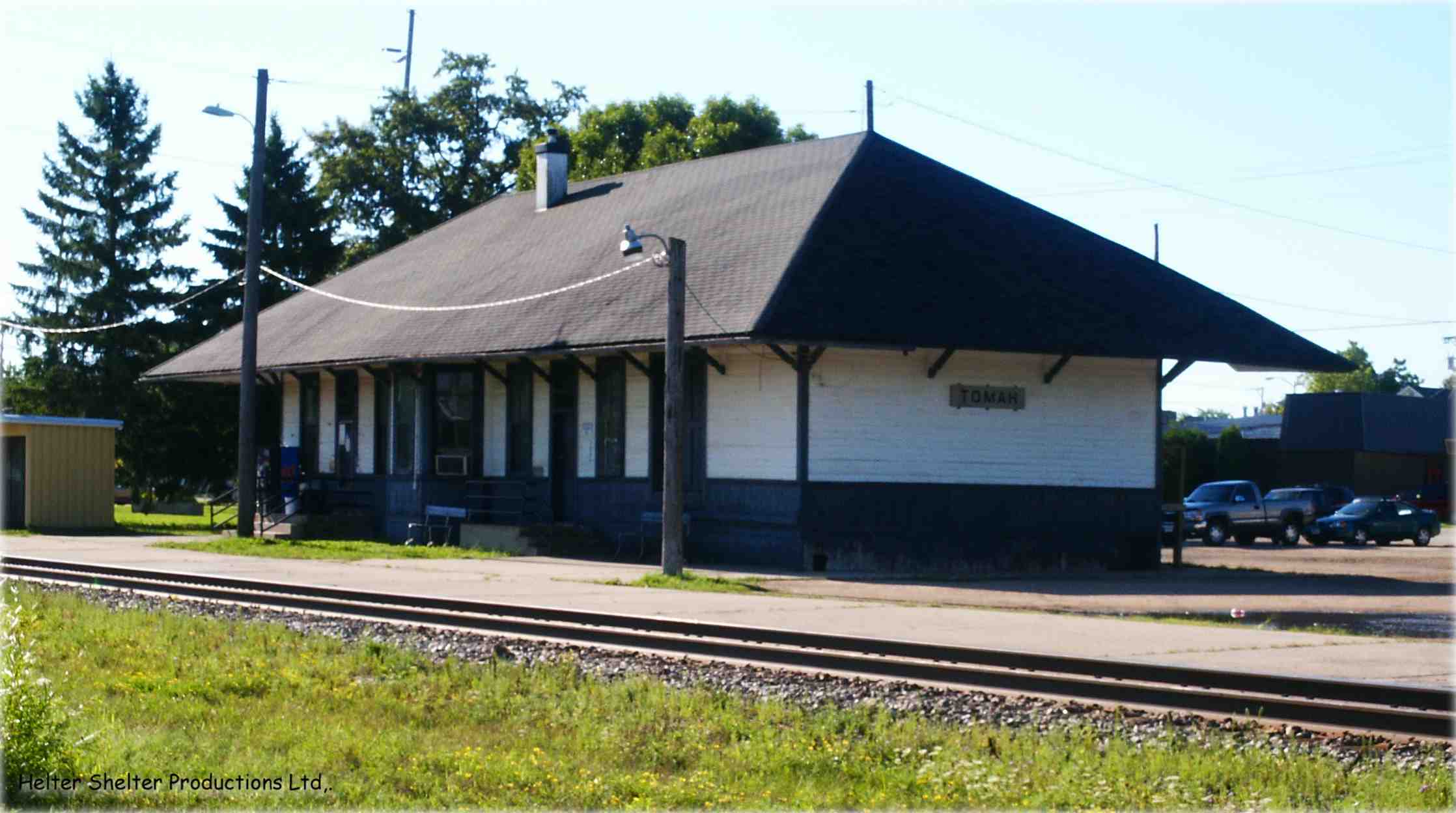Milwaukee Road Depot, Tomah, Wisconsin, southbound view.jpg