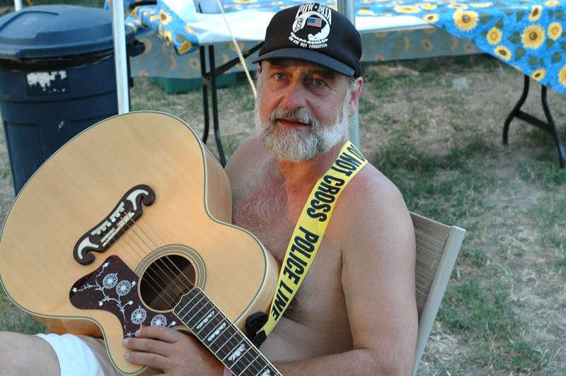 They found him dazed and naked on the road