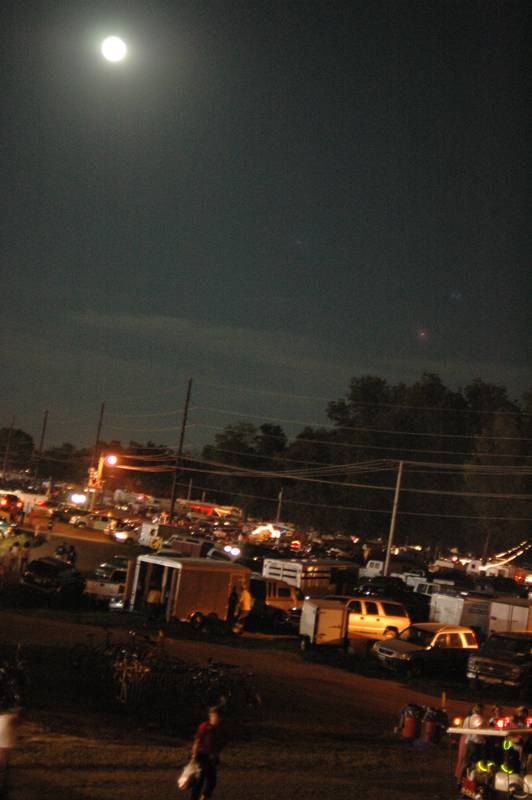 moon over part of campgrounds