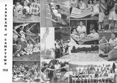 Camptown spread - 1958 -- Margie in middle.jpg