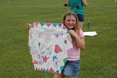 Josalin and prize winning kite