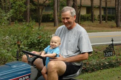 Helping Papa with the chores